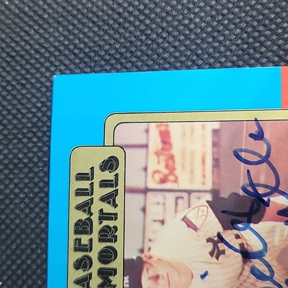 Mickey mantle sighned card 1980 87 ssp baseball immortals Inpersonauthentication - Picture 5 of 14